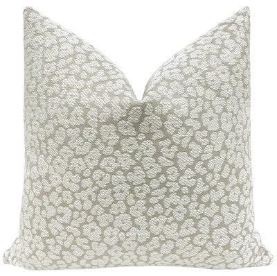 LEOPARD CHENILLE // STONE | LITTLE DESIGN LLC