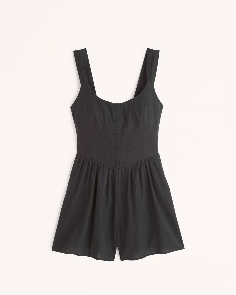 Women's Flirty Corset Romper | Women's Dresses & Jumpsuits | Abercrombie.com | Abercrombie & Fitch (US)