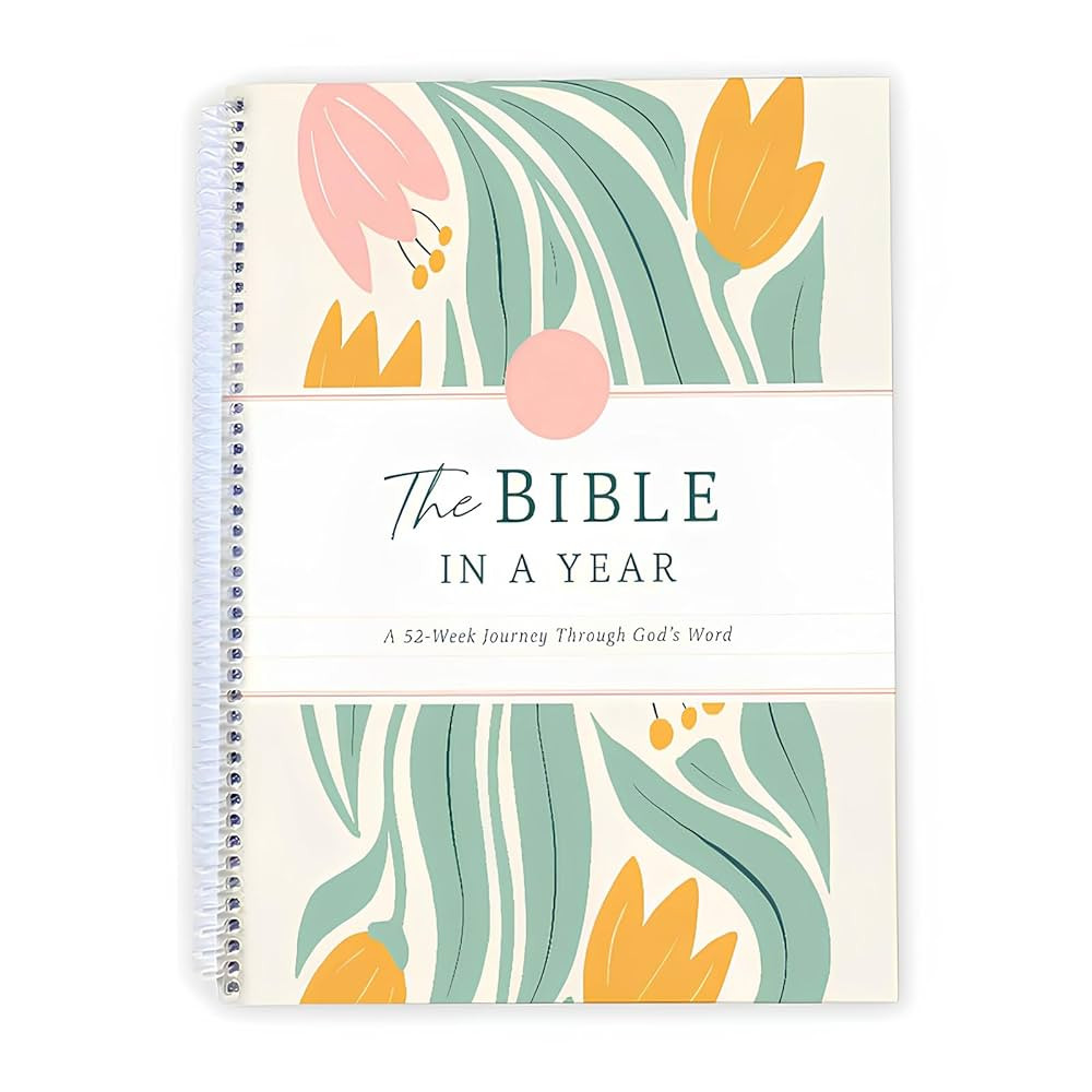 The Bible In A Year: A 52-Week Study, 52-Week Bible Study Plan, Spiral Bible Study Guide, A Yearl... | Amazon (US)