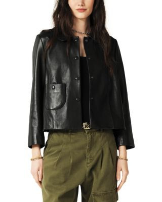 ba & sh Milos Leather Jacket | Bloomingdale's (US)