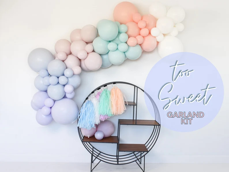 Too Sweet  Glam DIY Balloon Garland Arch Kit  Double Stuff | Etsy | Etsy (US)
