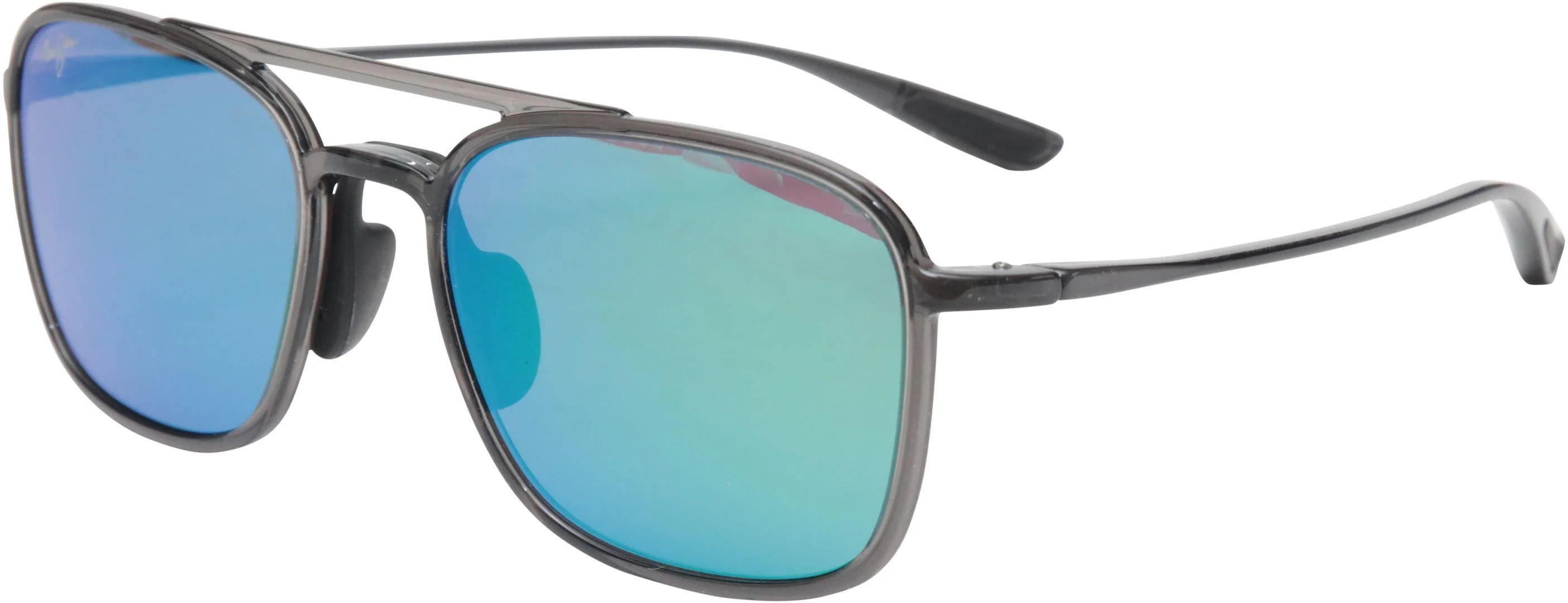 Maui Jim KEOKEA MJ447 Sunglasses 11 - Translucent Grey - Mauigreen Unisex Square | Designer Optics