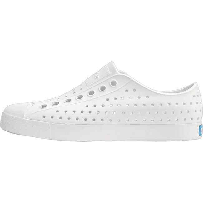 Native Shoes | Jefferson Adult, Shell (White/ (White, Size US 4Men / 6Women) | Maisonette | Maisonette