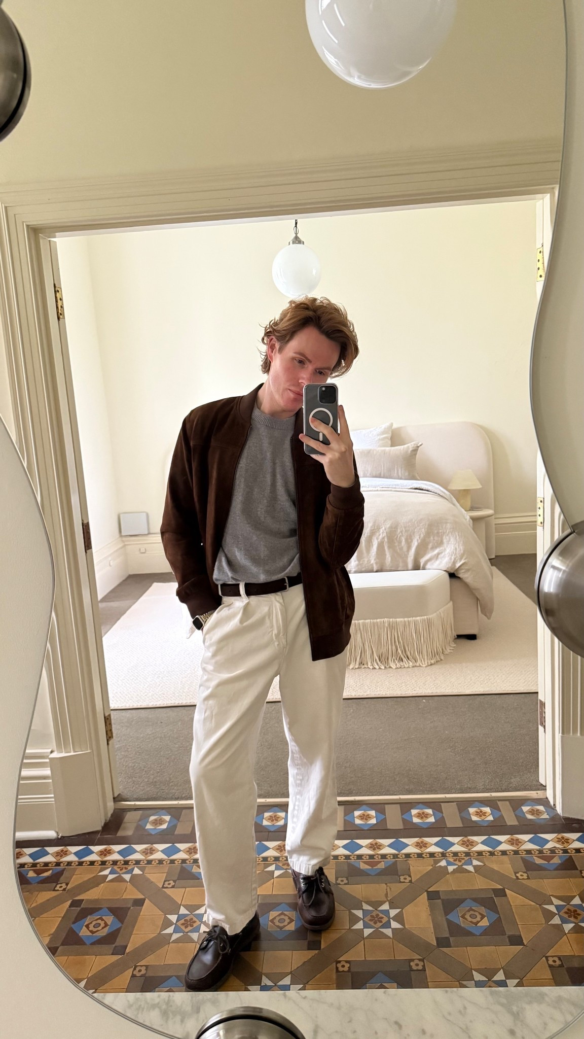 White pants in winter. Grey and brown together is just 👌 

#LTKaustralia #LTKmens #LTKwinter