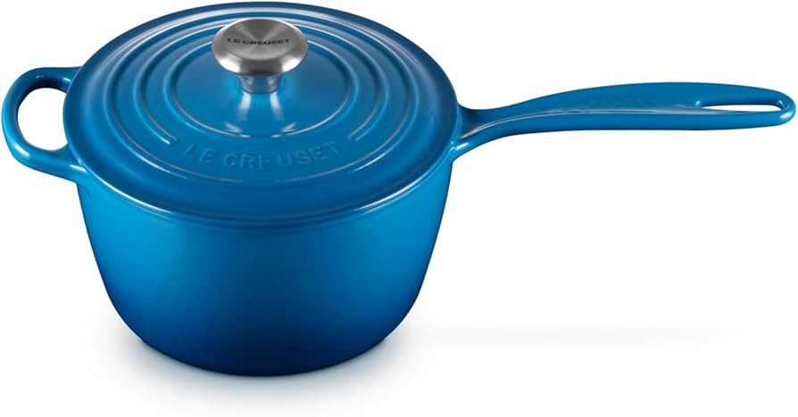 Le Creuset Enameled Cast Iron Signature Saucepan, 2.25 qt., Marseille | Amazon (US)