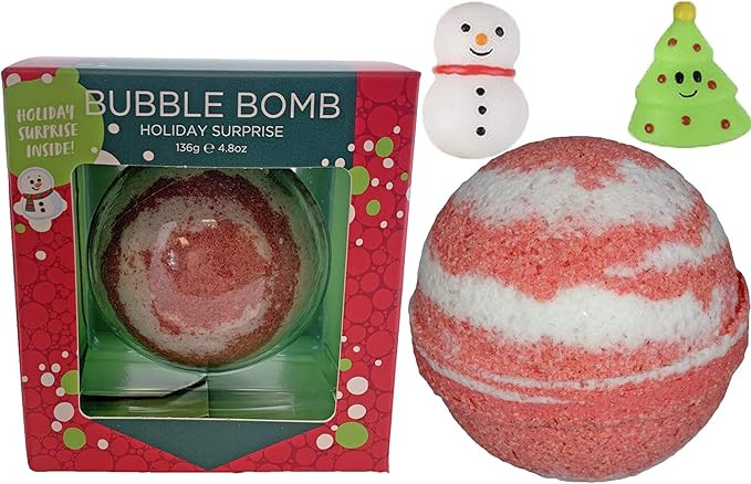 Christmas Bubble Bath Bomb for Kids with Surprise Holiday Squishy Toy Inside by Two Sisters. Larg... | Amazon (US)