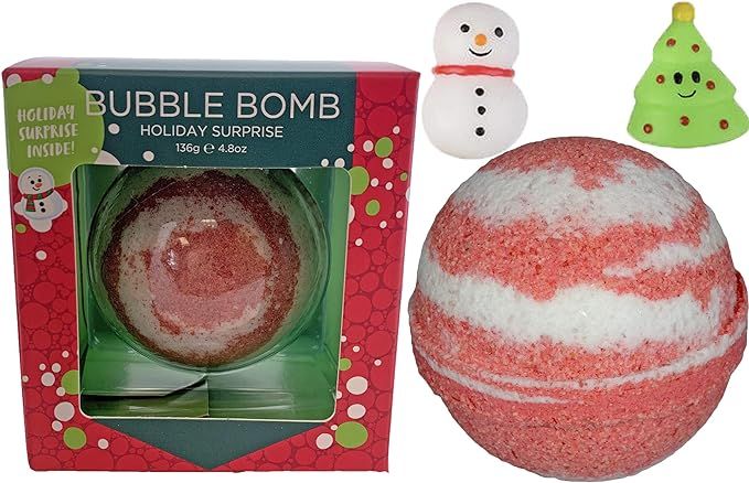 Christmas Bubble Bath Bomb for Kids with Surprise Holiday Squishy Toy Inside by Two Sisters. Larg... | Amazon (US)