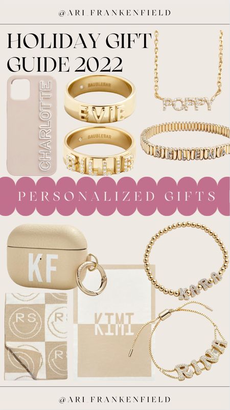 Loving all of these custom pieces! So great for holiday gift ideas! #mom #grandma #aunt #girlfriend #Christmas #bracelet #necklace 

#LTKSeasonal #LTKGiftGuide #LTKfamily