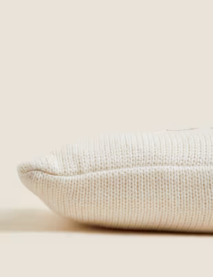 Snuggle Season Knitted Bolster Cushion | Marks & Spencer (UK)