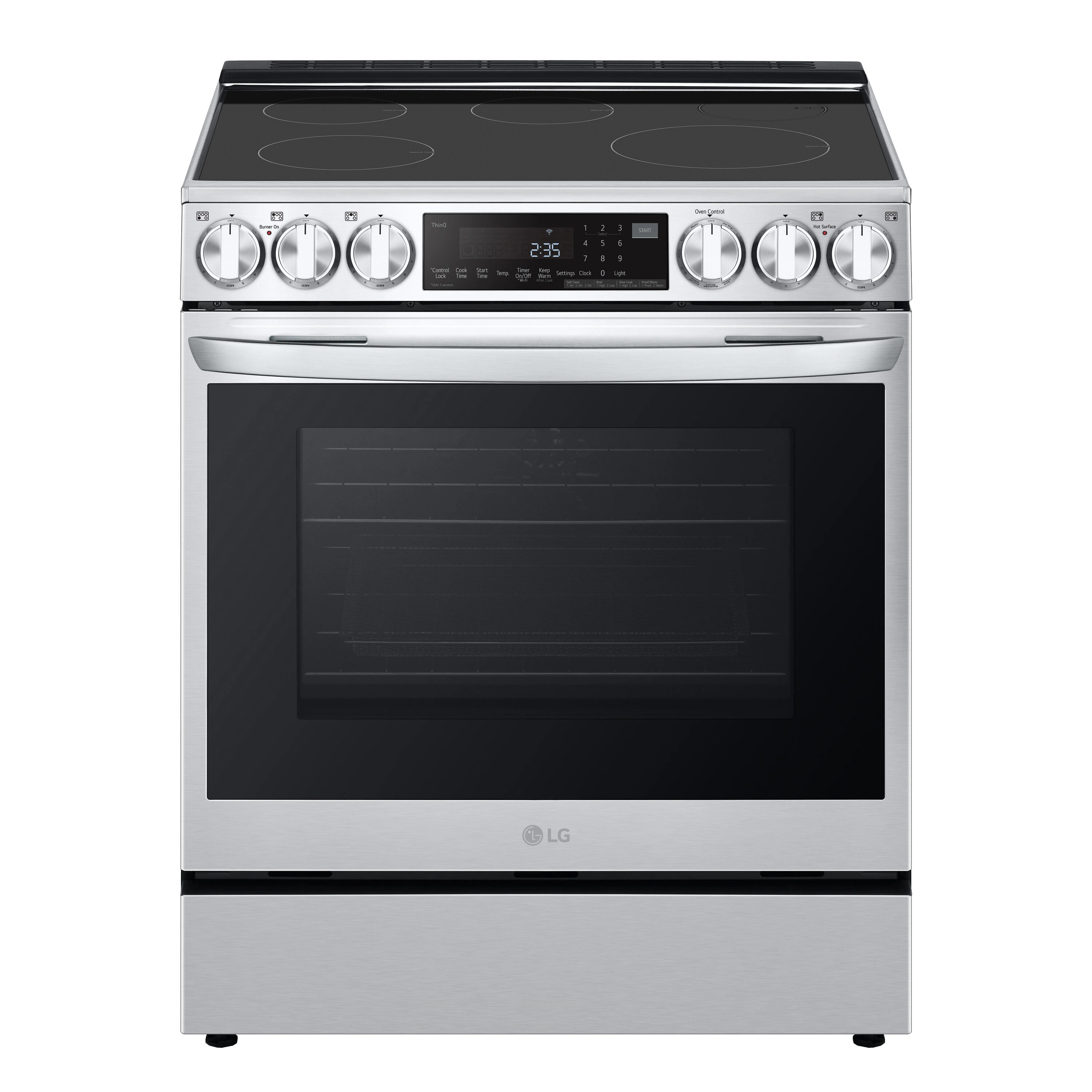LG 30-in 5 burners 6.3-cu ft , Air Fry Convection Oven Slide-In Single Induction Range ( Stainless Steel ) | LSIL6336FE | Lowe's
