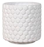 Bloomingville Stoneware Flower Pot with Polka Dots, White Planter, 5 | Amazon (US)