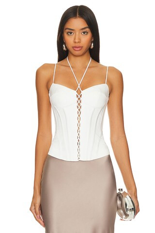 Rozie Corsets Bustier Top in White from Revolve.com | Revolve Clothing (Global)