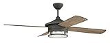 Craftmade STK52AGV4 Stockman 52" Outdoor Ceiling Fan with LED Light and Remote, 4 Blades, Aged Galva | Amazon (US)