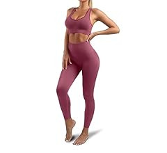 Lingdu Women’s Yoga Outfits 2 piece Set Workout Tracksuits Sports Bra High Waist Legging Active... | Amazon (US)