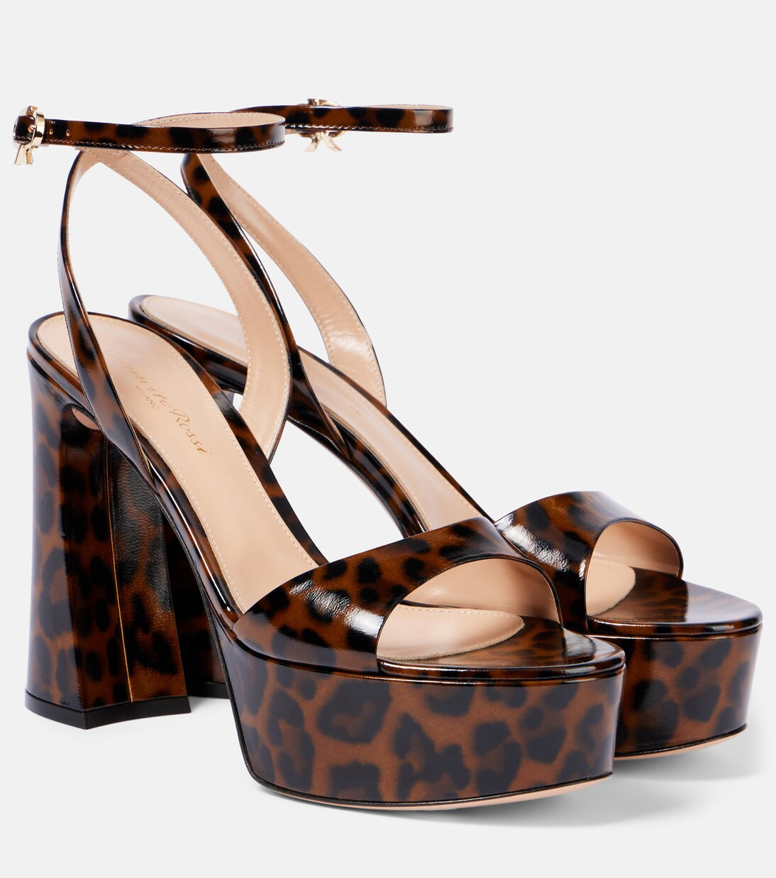 Nancy 110 leopard-print platform sandals | Mytheresa (US/CA)