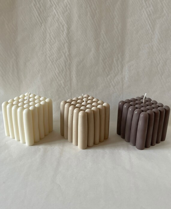 CUBE Candle  VEGAN  Handmade Candles  Bubble Candle  Cube | Etsy | Etsy (US)