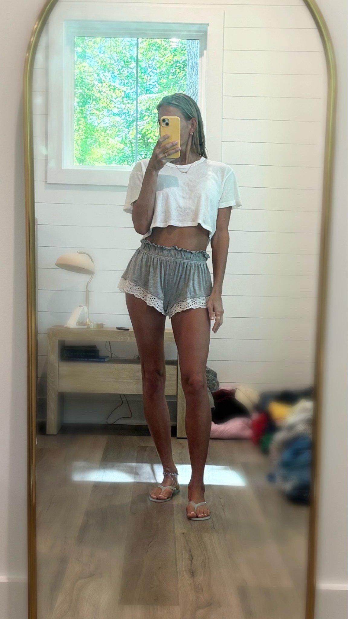 Nothing feels better than a post beach shower and then outing on cute and comfortable shorts!  Love the lace detail on these shorts!

#LTKdayinmylife #LTKootd