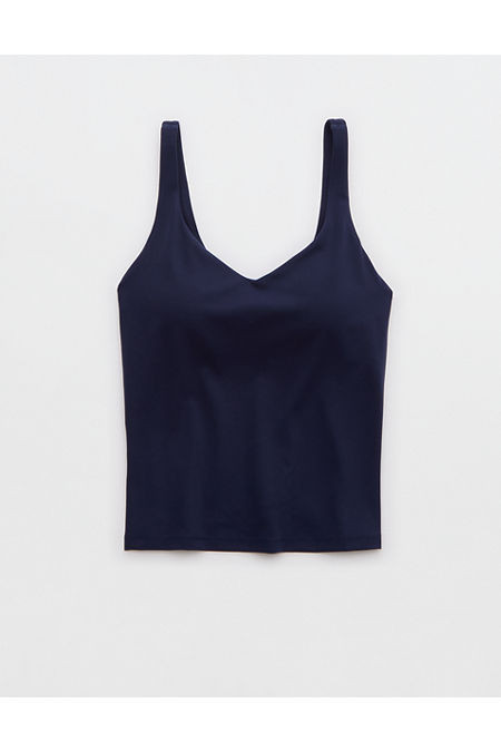 OFFLINE By Aerie Real Me Low Key Tank Top Women's Royal Navy XXL | Aerie