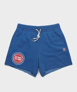 Women's Detroit Pistons Logo Sweat Shorts | Women's NBA Shorts | Homage
