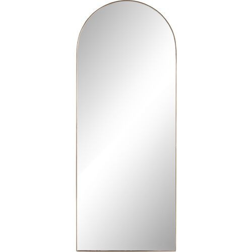 Vida Arched Floor Mirror - Gold | Full-length Mirror, Standing Mirror | One Kings Lane