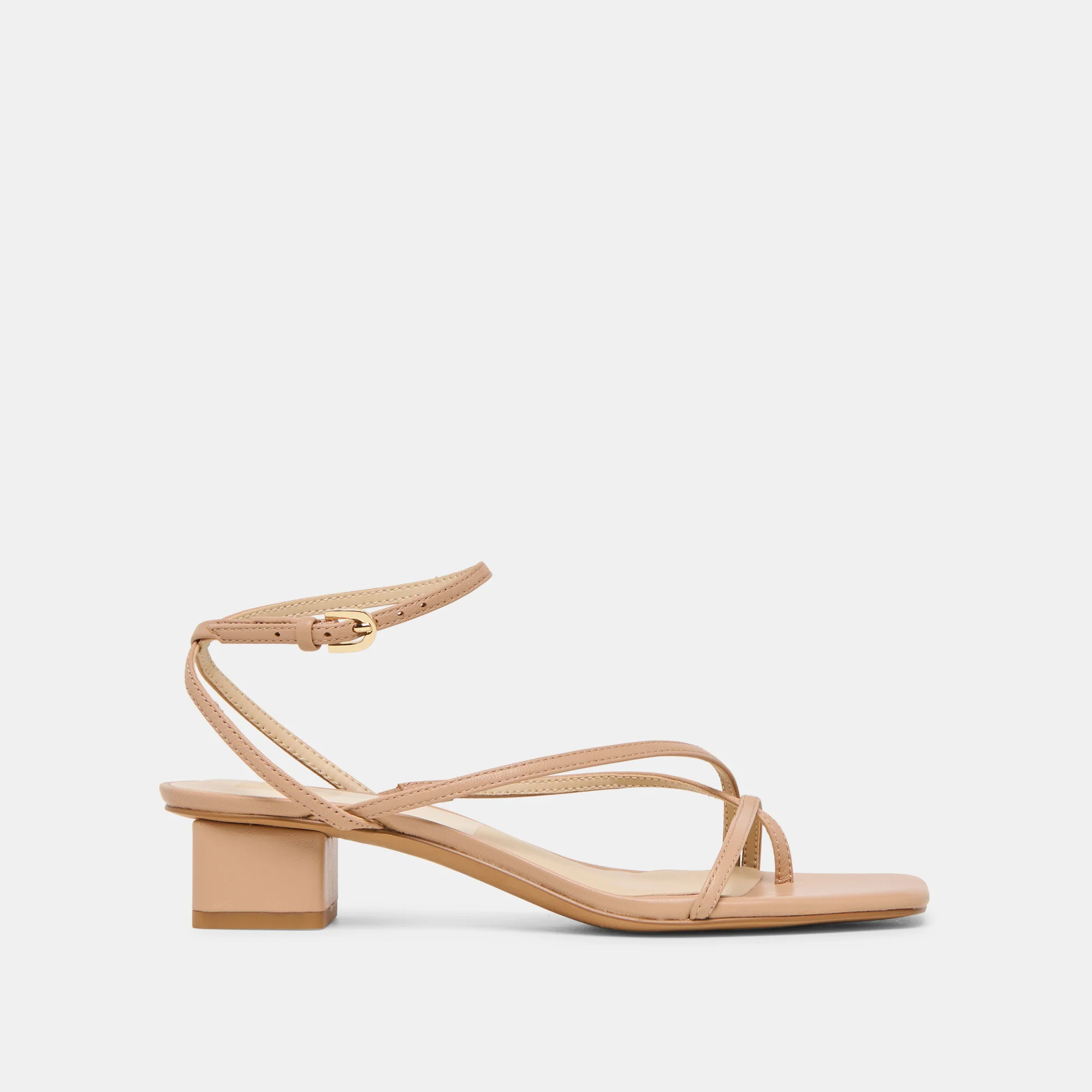 Karlos Wide Sandals Lt Tan Leather | DolceVita.com