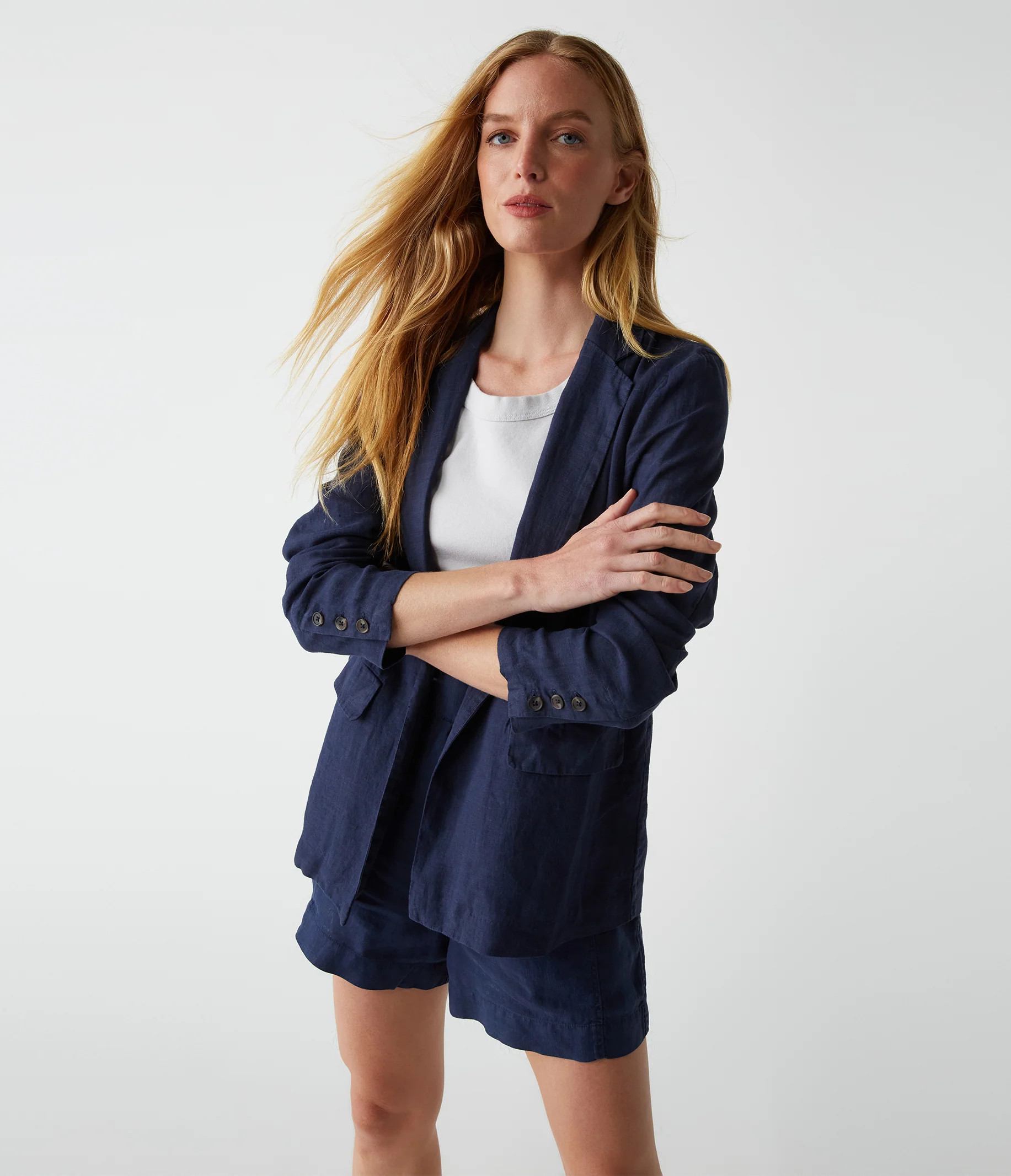 Variant options: Lottie Linen Blazer | MichaelStars.com