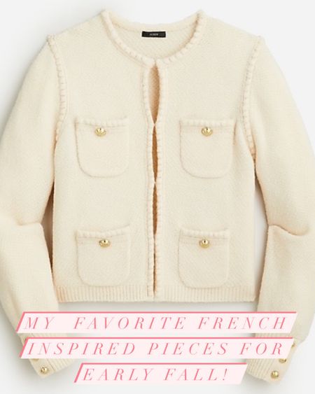 My favorite french inspired pieces from JCrew on sale for early fall and what I bought! J.crew staples, french style 

#LTKSeasonal #LTKstyletip #LTKunder50