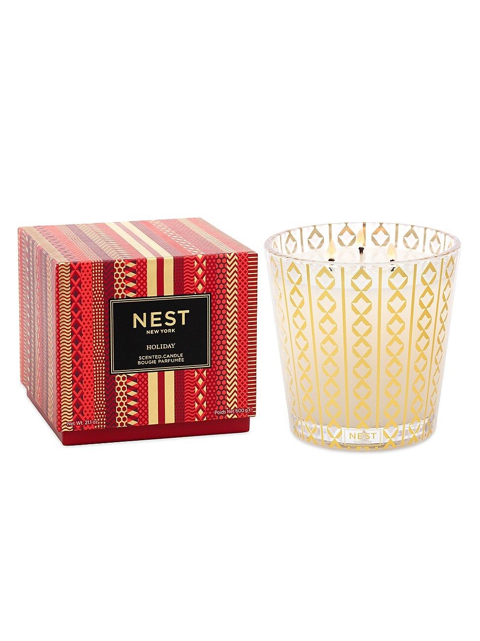 Nest Fragrances Holiday 3-Wick Scented Candle | Saks Fifth Avenue