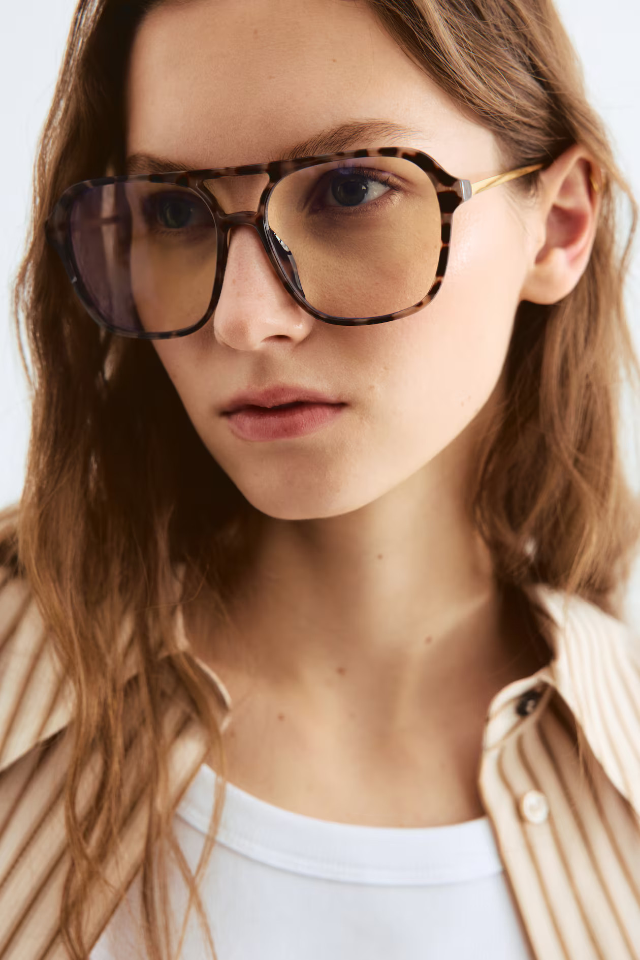 Blue light glasses - Beige/Tortoiseshell pattern - Ladies | H&M GB | H&M (UK, MY, IN, SG, PH, TW, HK)