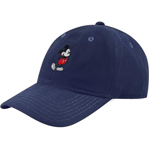 Disney Mickey Mouse Baseball Hat, Washed Twill Cotton Adjustable Cap | Amazon (US)