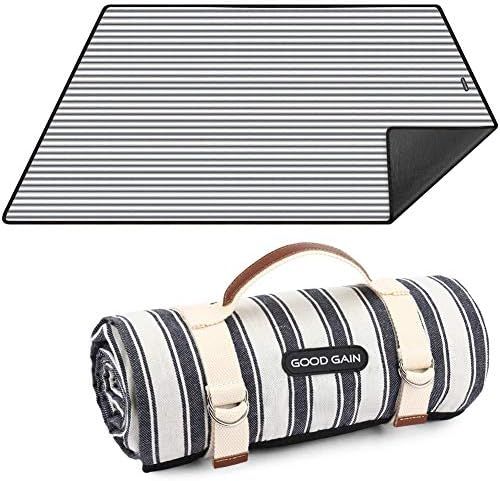 Waterproof Picnic Blanket Portable with Carry Strap for Beach Mat or Family Outdoor Camping Party... | Amazon (US)