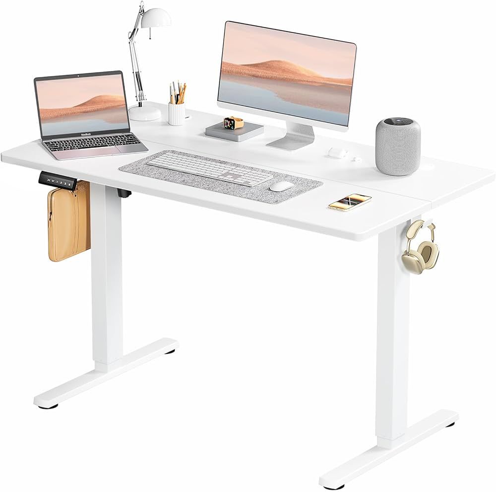 SMUG Standing Desk, Adjustable Height Electric Sit Stand Up Down Computer Table, 48x24 Inch Ergon... | Amazon (US)