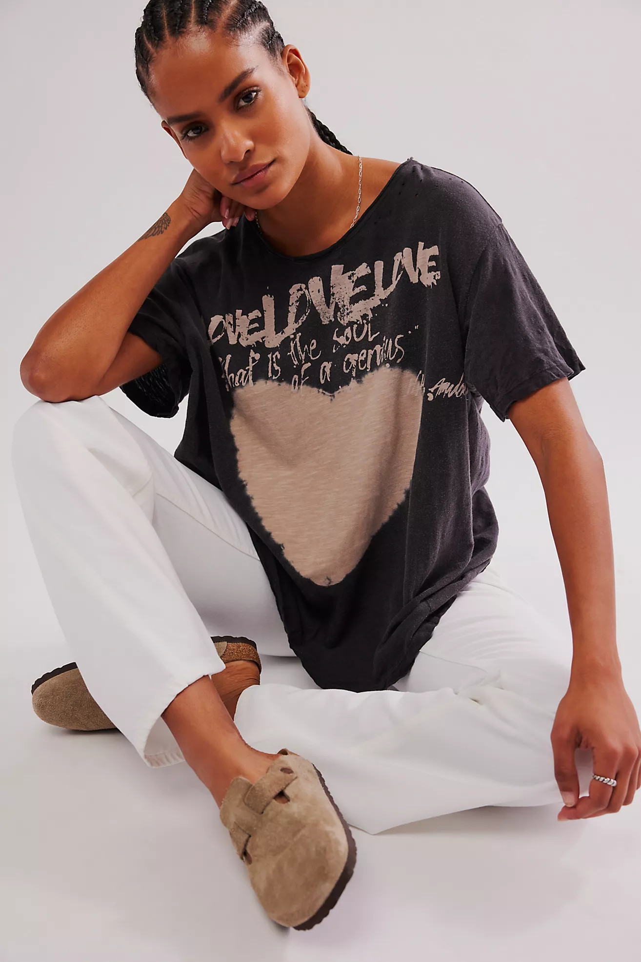 Magnolia Pearl Love Is The Only Way Tee | Free People (Global - UK&FR Excluded)