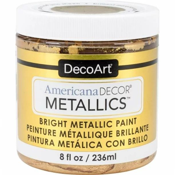 Deco Art ADMTL-04 8 oz a Decor Metallic Paint, 24k Gold | Walmart (US)