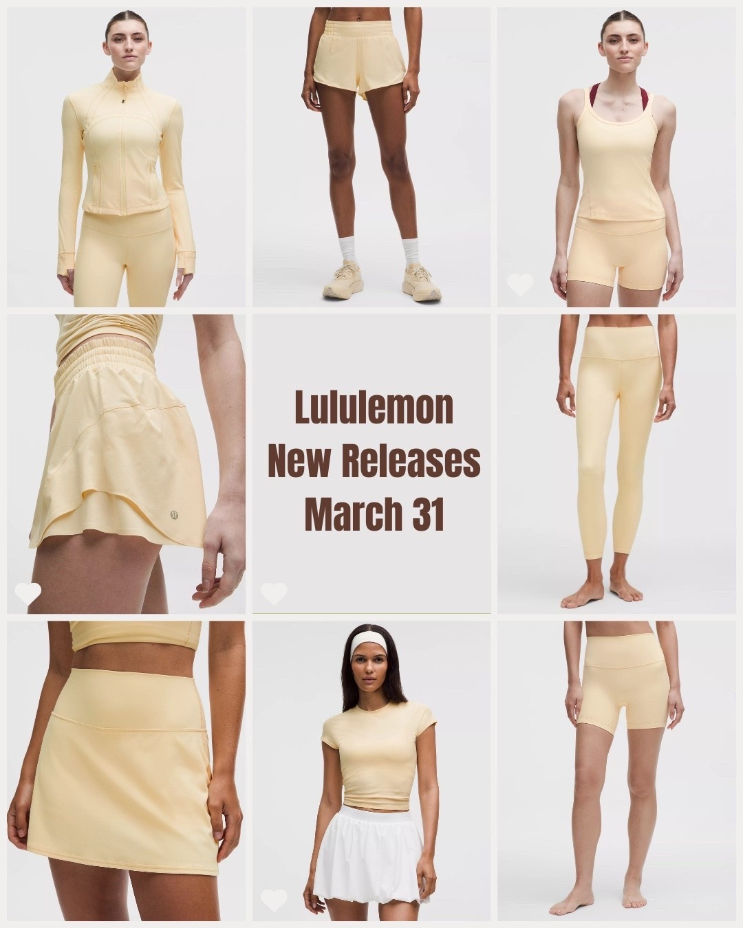 lululemon new releases March 31 including the return of buttercream in the define jacket align pants and more 


#LTKfitness #LTKcanada