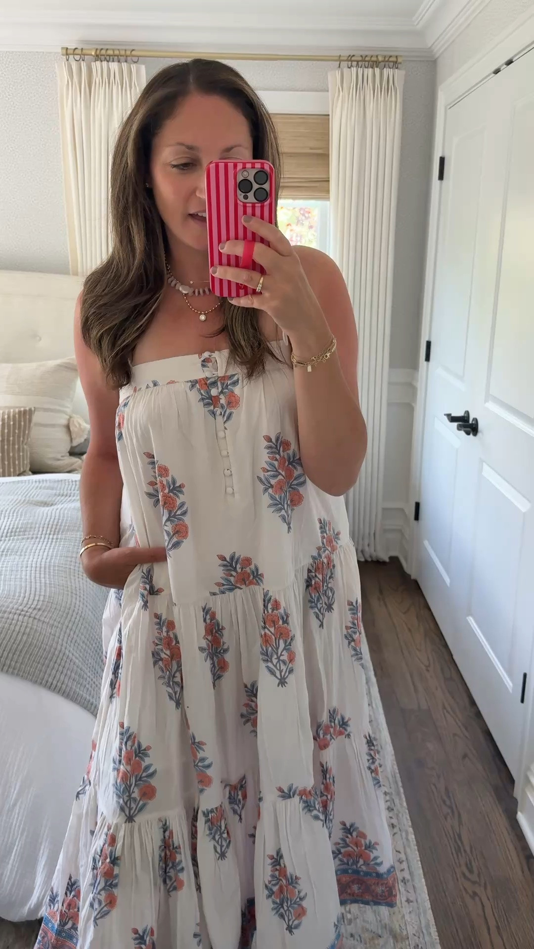 Loving this gorgeous block print sundress from Marea! I’m wearing a size small and the straps tie so they’re adjustable. This dress has pockets!! The perfect out-to-dinner or vacation dress 🙌🏻

#LTKdayinmylife #LTKootd #LTKSeasonal