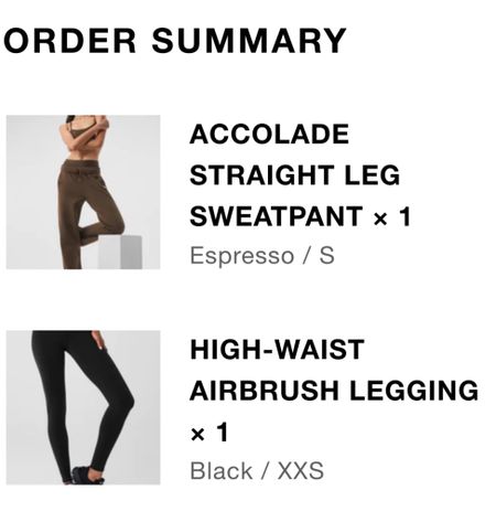 another #aloversary order / ordered the XXS in the airbrush leggings only because I have the XS and I feel like after time they start slouching down/off of me so trying this size! And obsessed with the brown sweats! #leggings #alo #aloyoga #workoutpants #workout #sweatpants #lounging #loungewear #comfyseason #comfy #ltkfitness

#LTKfindsunder100 #LTKsalealert #LTKActive