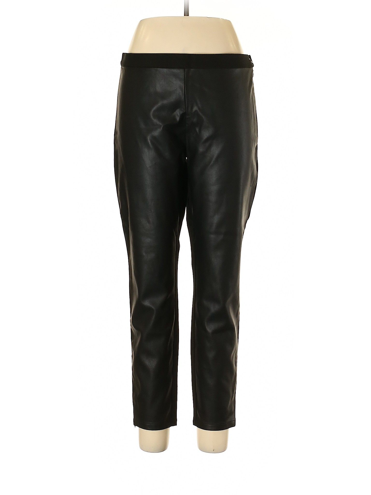 Banana Republic Faux Leather Pants Size 12: Black Women's Bottoms - 51793495 | thredUP
