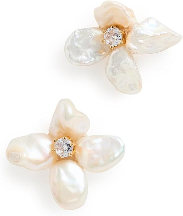 SHASHI Women's Pearl Flower Earrings | Amazon (US)