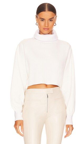 Oswald Oversized Cropped Pullover in Soft White | Revolve Clothing (Global)