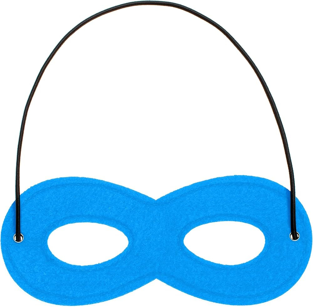 Cute Black Super Hero Eye Masks for Little Boys Kids Party Cosplay Halloween Accessory Sky Blue | Amazon (US)