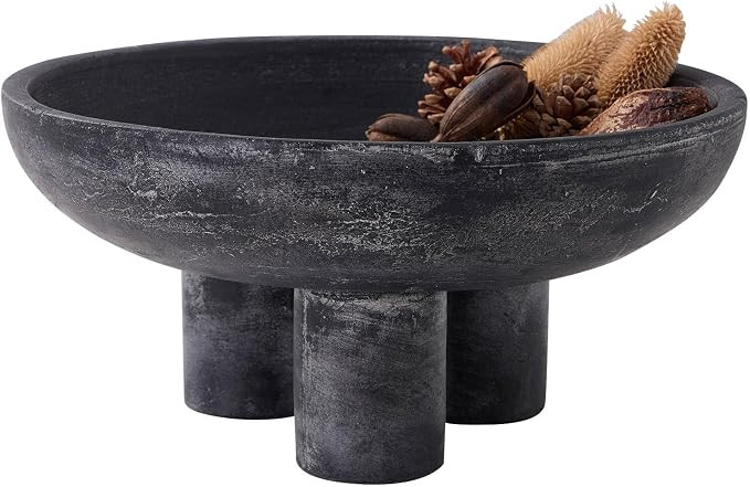 MIYUKI Ceramic Decorative Bowl for Home Decor - 14.5" Large Fruit Bowl for Kitchen Counter, Cente... | Amazon (US)