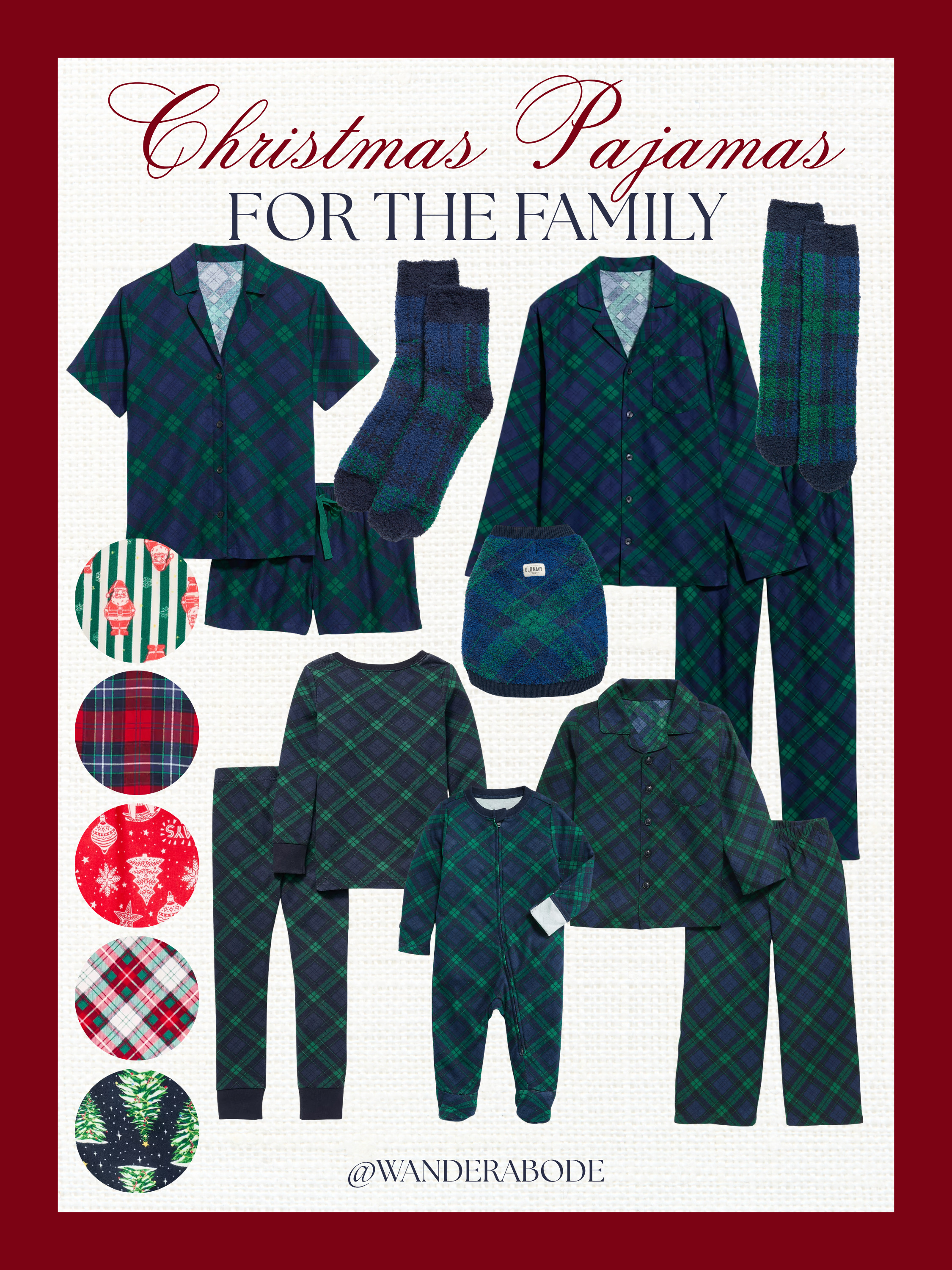 Matching Christmas pajamas are already on my mind 😍🎄 These classic navy and green plaid sets from Old Navy are on sale—and there’s something for the whole family, even the dog! The cutest prints and sizes sell out quickly, so grab your family’s matching sets early ❤️ Linking this plaid + more festive options below!

Old Navy Christmas pajamas, matching family pajamas, holiday pajama sale, plaid pajamas, baby Christmas pajamas 

 #LTKSeasonal #LTKSaleAlert