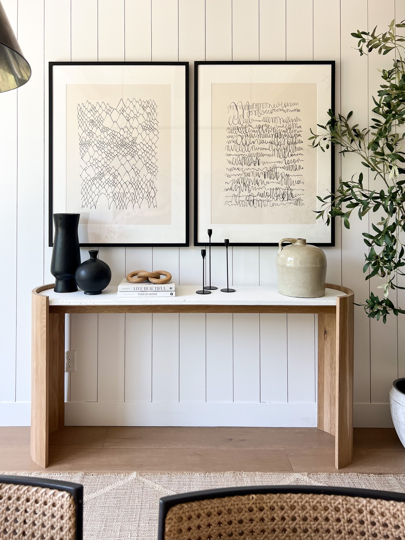 DIY Console Table + New Art!

This big blank wall needed some love! White oak & white concrete is one combination that never lets us down! Adding beautiful art was also a must, this stunning new art is from @minted. I love how the table arched legs and the sleek black frames soften this new view! Minted supports independent artists from around the globe and offers endless customizable options to fit any style or space! 

Use code: JOINERYART10 for 10% off art + free shipping over $200 *exclusions apply.

#MintedPartner #MintedArt #consoletable #diningroomdecor #concretediy 
