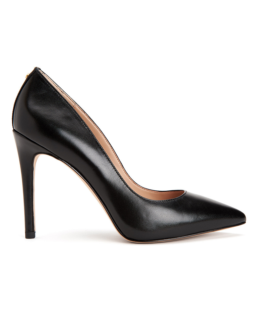BCBGeneration Women's Pumps BLACK - Black Kidskin Heidi Pointed Pump - Women | Zulily