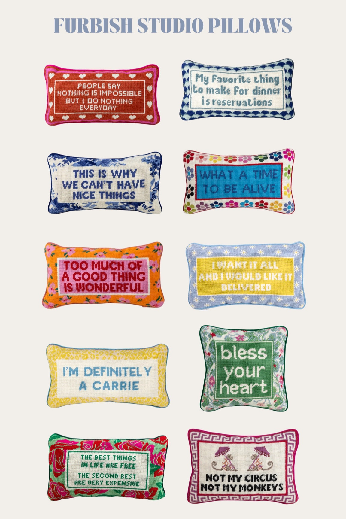 Furbish Studio needlepoint pillows! A great holiday gift 🎄


#LTKHoliday #LTKhome #LTKunder100