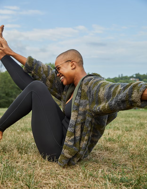 OFFLINE Sherpa Oversized Jacket | American Eagle Outfitters (US & CA)