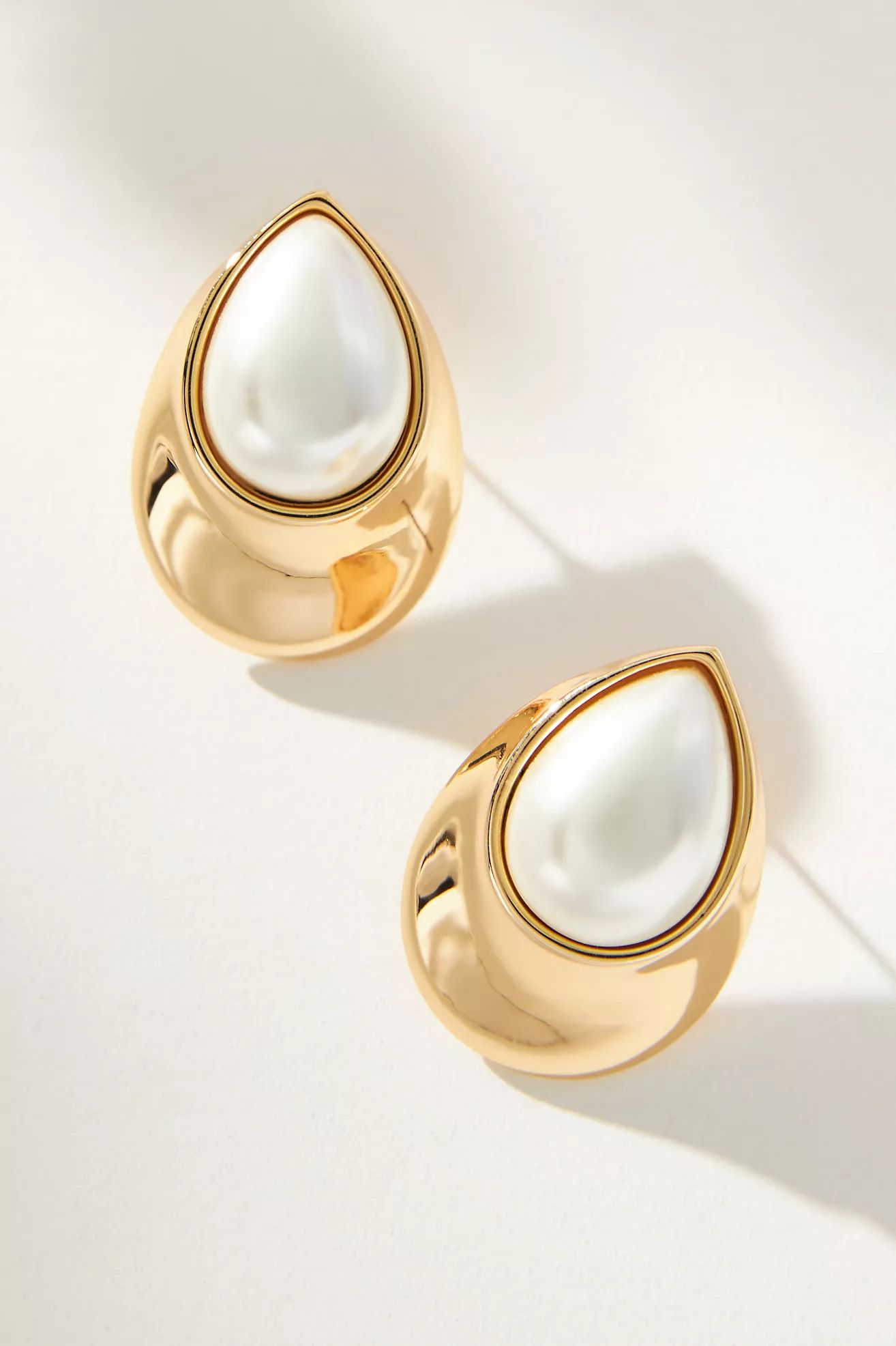 The Restored Vintage Collection: Pearl Teardrop Earrings | Anthropologie (US)
