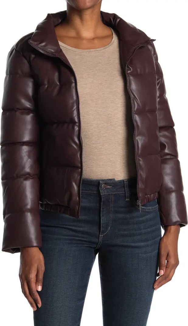 Collection Faux Leather Puffer Jacket | Nordstrom Rack