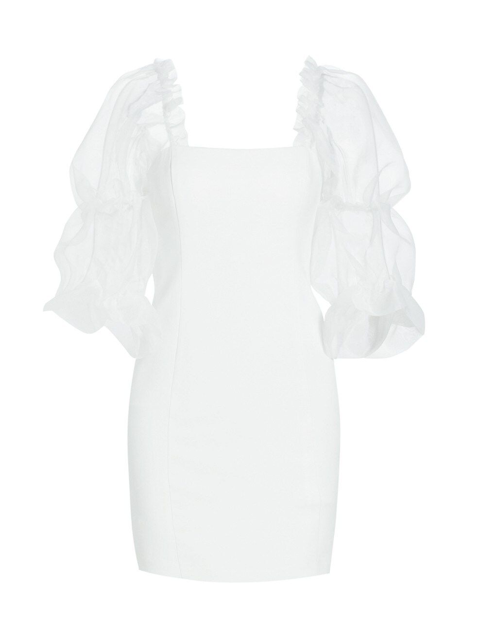 Tia Organza-Sleeve Minidress | Saks Fifth Avenue